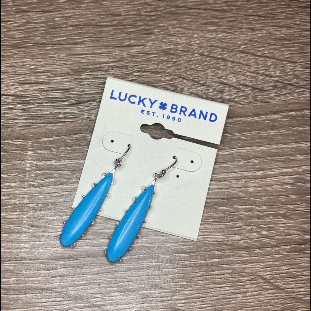 Lucky Brand Turquoise Drop Earrings